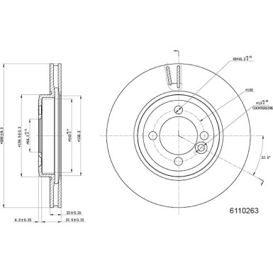 Metzger | Bremsscheibe | 6110263