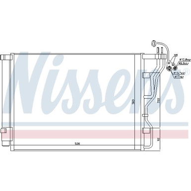 Nissens | Kondensator, Klimaanlage | 940245