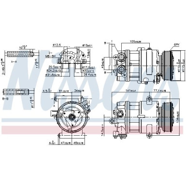 Nissens | Kompressor, Klimaanlage | 89590