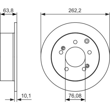 BOSCH | Bremsscheibe | 0 986 479 061