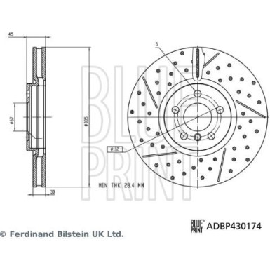 Blue Print | Bremsscheibe | ADBP430174