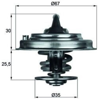 Mahle | Thermostat, Kühlmittel | TX 30 71D