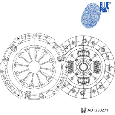 Blue Print | Kupplungssatz | ADT330271