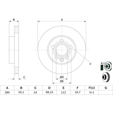 BOSCH | Bremsscheibe | 0 986 479 B50