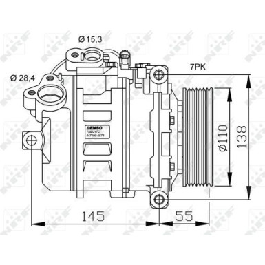 NRF | Kompressor, Klimaanlage | 32524