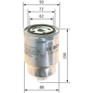 BOSCH | Kraftstofffilter | 1 457 434 439