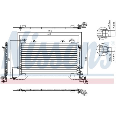 Nissens | Kondensator, Klimaanlage | 94567
