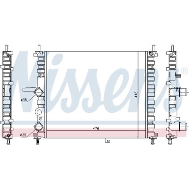 Nissens | Kühler, Motorkühlung | 617878