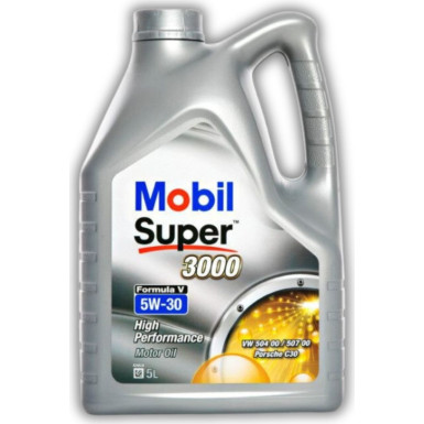 154447 MOBIL Super 3000 Formula V 5W-30 Motoröl, 5l