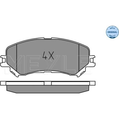 Meyle | Bremsbelagsatz, Scheibenbremse | 025 223 4719