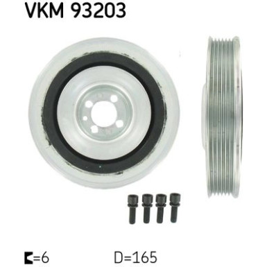 SKF | Riemenscheibe, Kurbelwelle | VKM 93203