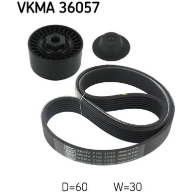 SKF | Keilrippenriemensatz | VKMA 36057