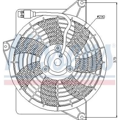 Nissens | Lüfter, Motorkühlung | 85371