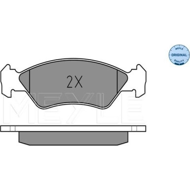 Meyle | Bremsbelagsatz, Scheibenbremse | 025 231 0217