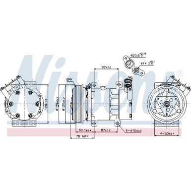 Nissens | Kompressor, Klimaanlage | 89109