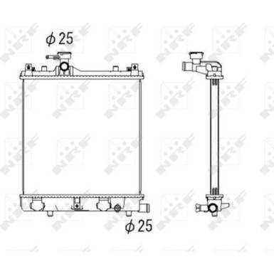 NRF | Kühler, Motorkühlung | 53430