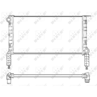 NRF | Kühler, Motorkühlung | 53232