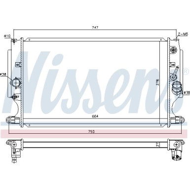 Nissens | Kühler, Motorkühlung | 646875