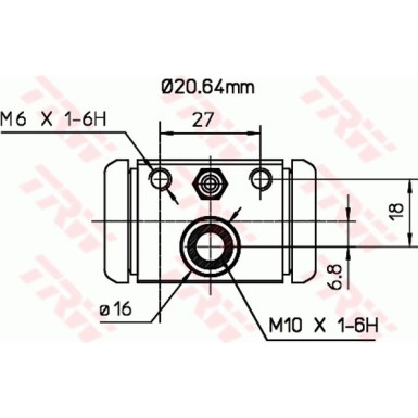 TRW | Radbremszylinder | BWF307