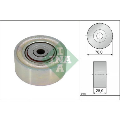 INA | Umlenk-/Führungsrolle, Keilrippenriemen | 532 0934 10