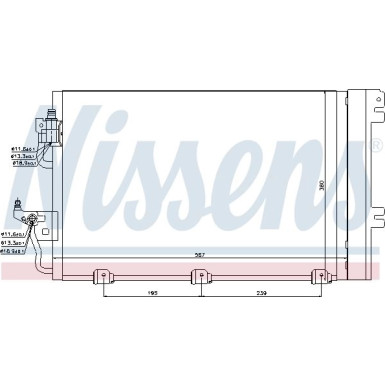 Nissens | Kondensator, Klimaanlage | 94767