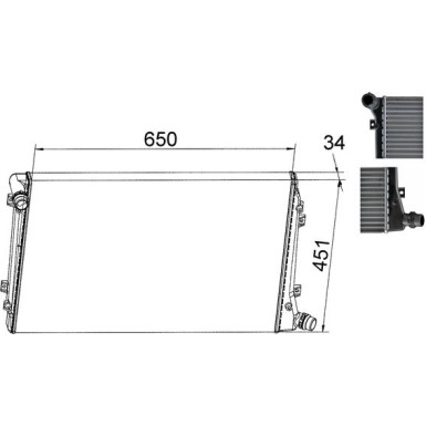 Mahle | Kühler, Motorkühlung | CR 1395 000S