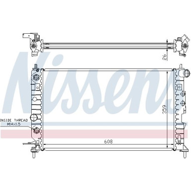 Nissens | Kühler, Motorkühlung | 630771