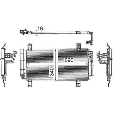 Mahle | Kondensator, Klimaanlage | AC 714 000S