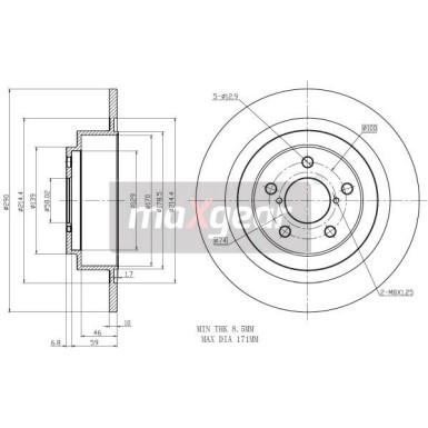 Maxgear | Bremsscheibe | 19-2357