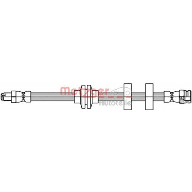 Metzger | Bremsschlauch | 4118500