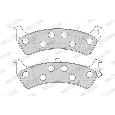 Ferodo | Bremsbelagsatz, Scheibenbremse | FDB1130