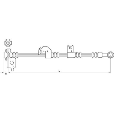 Metzger | Bremsschlauch | 4110840