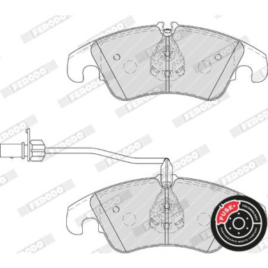 Ferodo | Bremsbelagsatz, Scheibenbremse | FDB4044