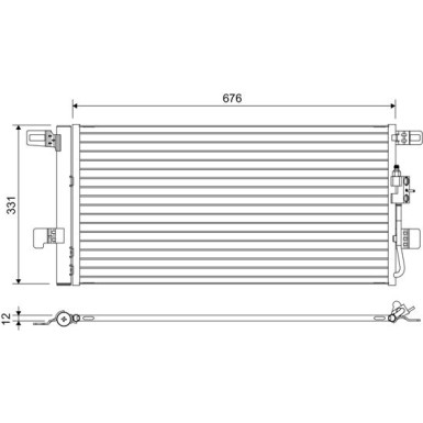 Valeo | Kondensator, Klimaanlage | 822648