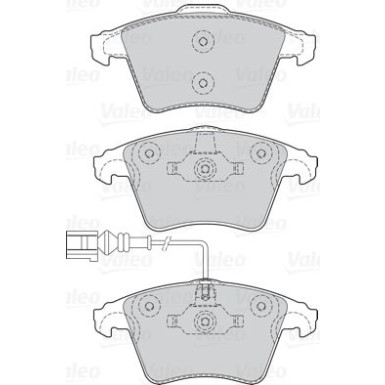 Valeo | Bremsbelagsatz, Scheibenbremse | 302042