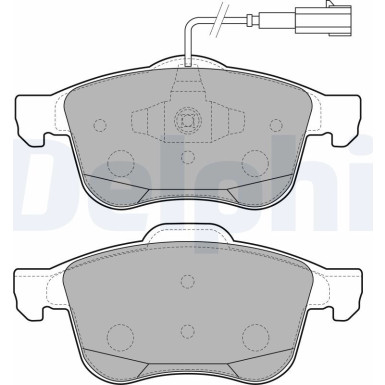 Delphi | Bremsbelagsatz, Scheibenbremse | LP2241