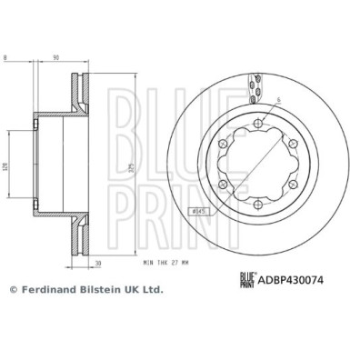 Blue Print | Bremsscheibe | ADBP430074