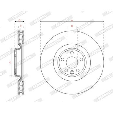 Ferodo | Bremsscheibe | DDF3051C-1