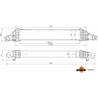 NRF | Ladeluftkühler | 309083