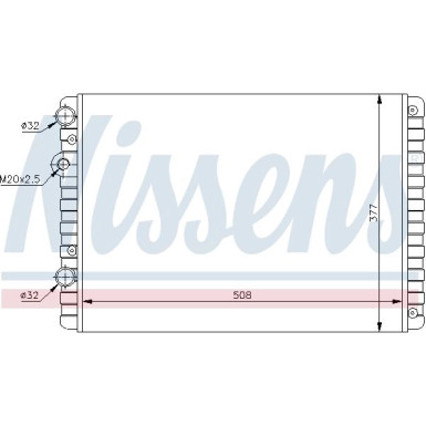 Nissens | Kühler, Motorkühlung | 652321