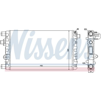 Nissens | Kühler, Motorkühlung | 61785