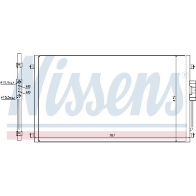 Nissens | Kondensator, Klimaanlage | 94557