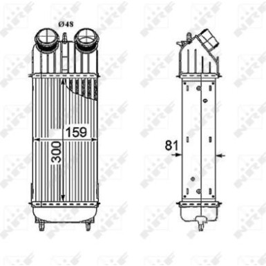 NRF | Ladeluftkühler | 30196