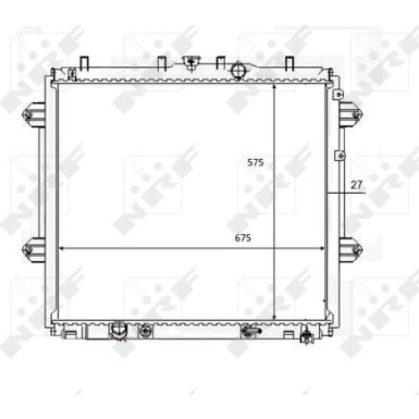 NRF | Kühler, Motorkühlung | 59080