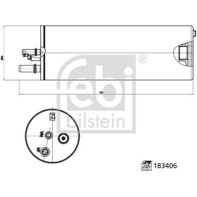 FEBI BILSTEIN 183406 Kraftstofffilter FEBI BILSTEIN 183406 Kraftstofffilter