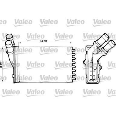 Valeo | Wärmetauscher, Innenraumheizung | 812005