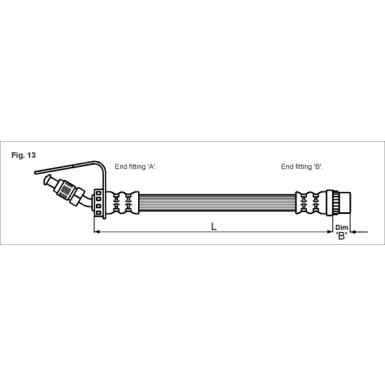 Metzger | Bremsschlauch | 4114761