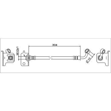 Metzger | Bremsschlauch | 4111567