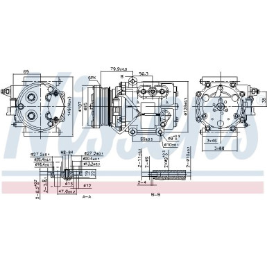 Nissens | Kompressor, Klimaanlage | 89240