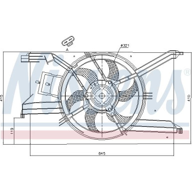 Nissens | Lüfter, Motorkühlung | 85243